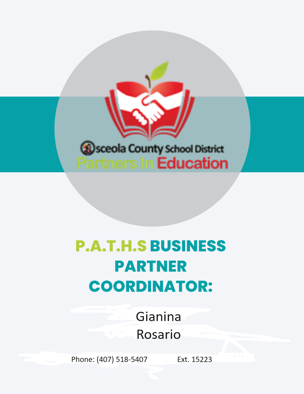 Partners In Education Information for PATHS